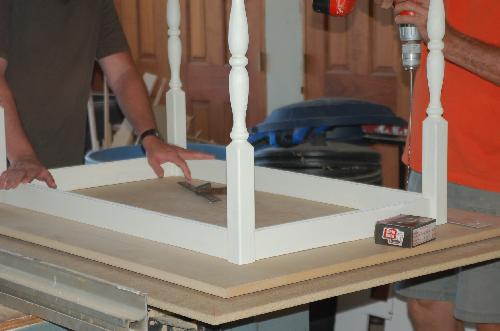 Sept11.JPG - Attaching the top to the base