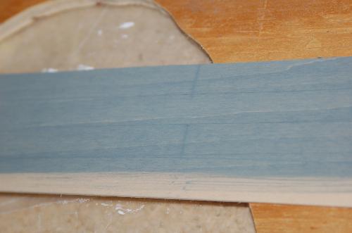 Sept18.JPG - The second is to cut grooves in a piece of bass wood and stain.