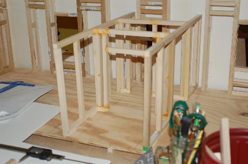 Sept27.JPG - I'm going to try and get as far as I can with completing each floor before attaching the upper floor permanently and beginning it .
